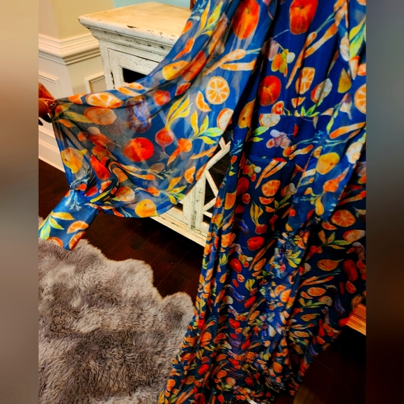 Boho Flowy Plus Size Maxi Dress - Picture 1 of 4